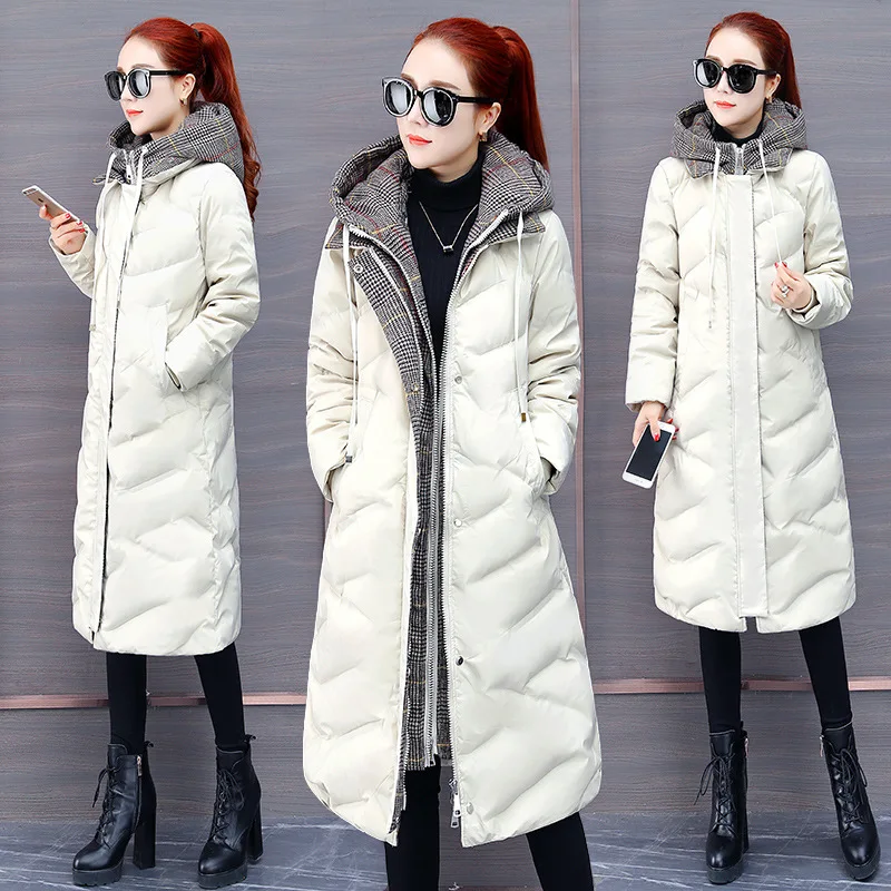 New Style Fashion Cotton-padded Clothes Women's 2019 Winter Korean-style Loose Comfortable Contrast Color Hooded Long Mock Two-P
New Style Fashion Cotton-padded Clothes Women's 2019 Winter Korean-style Loose Comfortable Contrast Color Hooded Long Mock Two-P