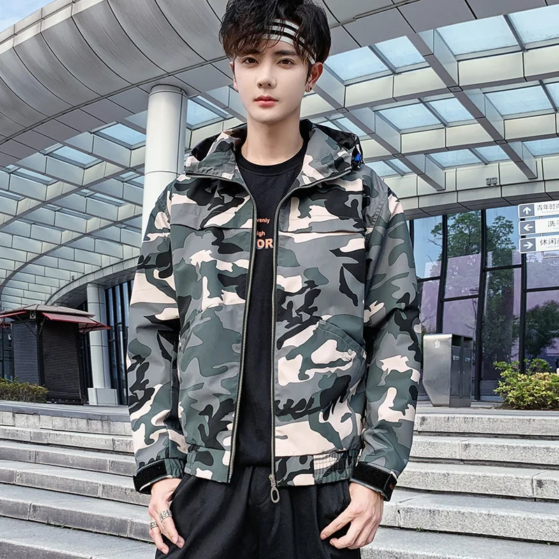 Camouflage Coat Men Spring And Autumn Korean-style Trend Spring 2020 New Style Casual Versatile Jacket Men'S Wear on Clothes 
Camouflage Coat Men Spring And Autumn Korean-style Trend Spring 2020 New Style Casual Versatile Jacket Men'S Wear on Clothes