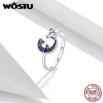 WOSTU Moon & Cat Finger Rings for Women Adjustable 925 Sterling Silver Ring 2020 Spring New Collection Fashion Bijoux FIR677
WOSTU Moon & Cat Finger Rings for Women Adjustable 925 Sterling Silver Ring 2020 Spring New Collection Fashion Bijoux FIR677