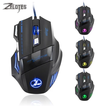 ZELOTES T-80 Gaming Mouse 7200 DPI Backlight Multi Color LED Optical 7 Button Mouse Gamer USB Wired Gaming Mouse for Pro Gamer
ZELOTES T-80 Gaming Mouse 7200 DPI Backlight Multi Color LED Optical 7 Button Mouse Gamer USB Wired Gaming Mouse for Pro Gamer