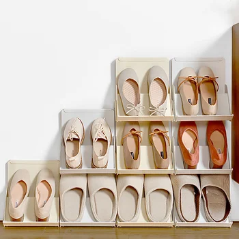1/2/4pcs Stackable Space-saving Shoes Shelf Single Layer Plastic Shoe Rack for Home Dorm YU-Home
1/2/4pcs Stackable Space-saving Shoes Shelf Single Layer Plastic Shoe Rack for Home Dorm YU-Home