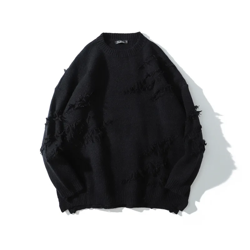 Autumn and winter men's knitted jacket Europe and the United States high street funeral hole to make the old round neck solid
Autumn and winter men's knitted jacket Europe and the United States high street funeral hole to make the old round neck solid