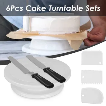 Plastic Rotating Cake Turntable Icing Spatula and Icing Smoother Revolving Cake Stand Decorating Baking Tool Pastry Spatulas
Plastic Rotating Cake Turntable Icing Spatula and Icing Smoother Revolving Cake Stand Decorating Baking Tool Pastry Spatulas