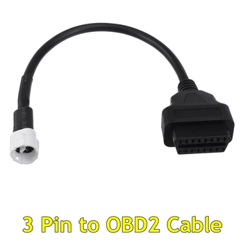 NEW 1Pcs 3 Pin to OBD2 Fault Code Scanner Diagnostic Cable For Yamaha X-MAX N-MAX MT-125
NEW 1Pcs 3 Pin to OBD2 Fault Code Scanner Diagnostic Cable For Yamaha X-MAX N-MAX MT-125