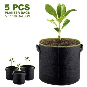 5pcs 5/7/10 Gallon Felt Plant Growing Bags Vegetable Flower Potato Pot Container Garden Planting Basket Farm Home Mushroom Seed
5pcs 5/7/10 Gallon Felt Plant Growing Bags Vegetable Flower Potato Pot Container Garden Planting Basket Farm Home Mushroom Seed