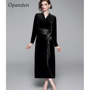 Luxury Black Fuchsia Velvet Autumn Winter Party Dress V-Neck Sexy Club Evening Dress For Ladies Female Chirsmats Dresses Vestido
Luxury Black Fuchsia Velvet Autumn Winter Party Dress V-Neck Sexy Club Evening Dress For Ladies Female Chirsmats Dresses Vestido