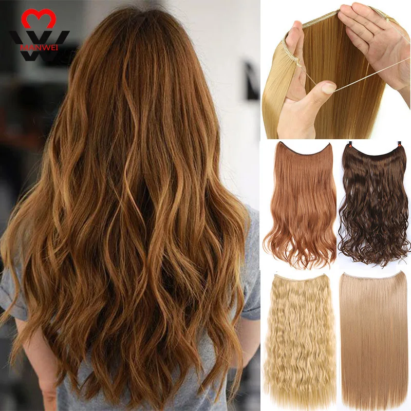 MANWEI in Invisible Wire Hair Extension Synthetic 24inches Secret Fish Line Natural Silky Straight Hairpieces
MANWEI in Invisible Wire Hair Extension Synthetic 24inches Secret Fish Line Natural Silky Straight Hairpieces