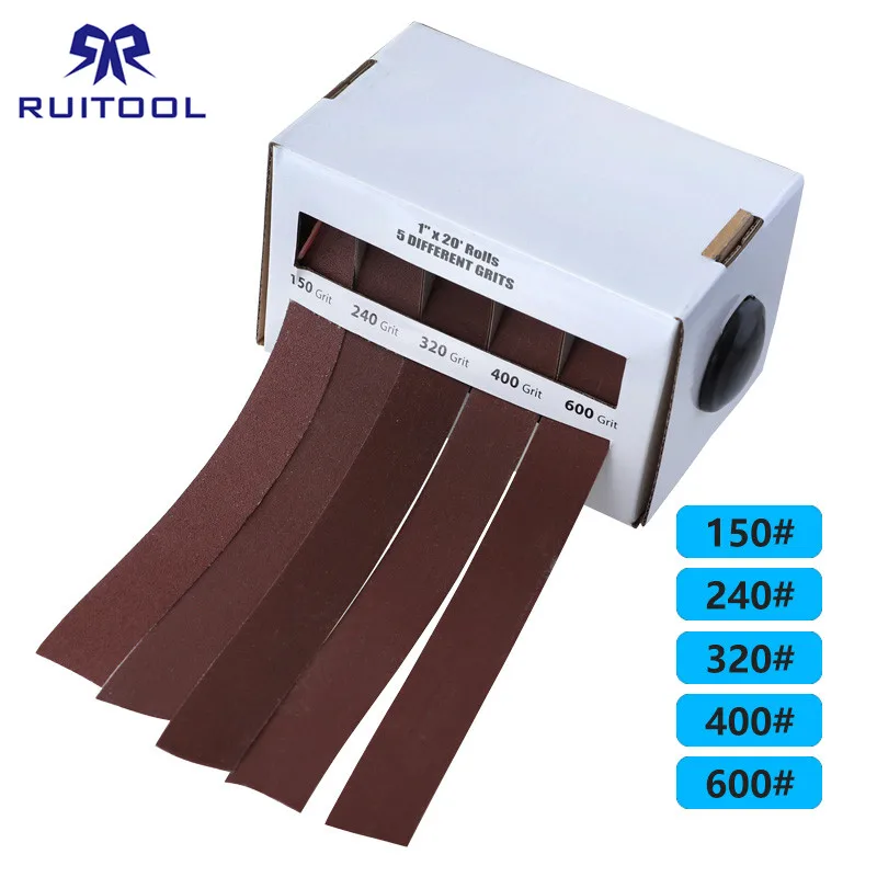 150-600 Grit Sandpaper 25mm*6M Dry Grinding Emery Sanding Belt Drawable Sand Paper Roll for Metal Glass Wood Polishing Abrasive
150-600 Grit Sandpaper 25mm*6M Dry Grinding Emery Sanding Belt Drawable Sand Paper Roll for Metal Glass Wood Polishing Abrasive