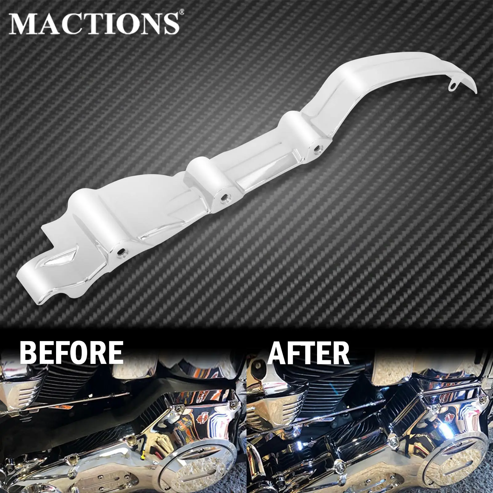 Внутренний основной акцент мотоцикла хромированный чехол для Harley Touring Street