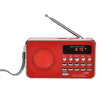 L-938 Mini Portable Digital FM Radio 3W Output Power / 1.5 Inch Display Sn / Support USB Drive / TF / SD / MMC Card / AUX-IN
L-938 Mini Portable Digital FM Radio 3W Output Power / 1.5 Inch Display Sn / Support USB Drive / TF / SD / MMC Card / AUX-IN