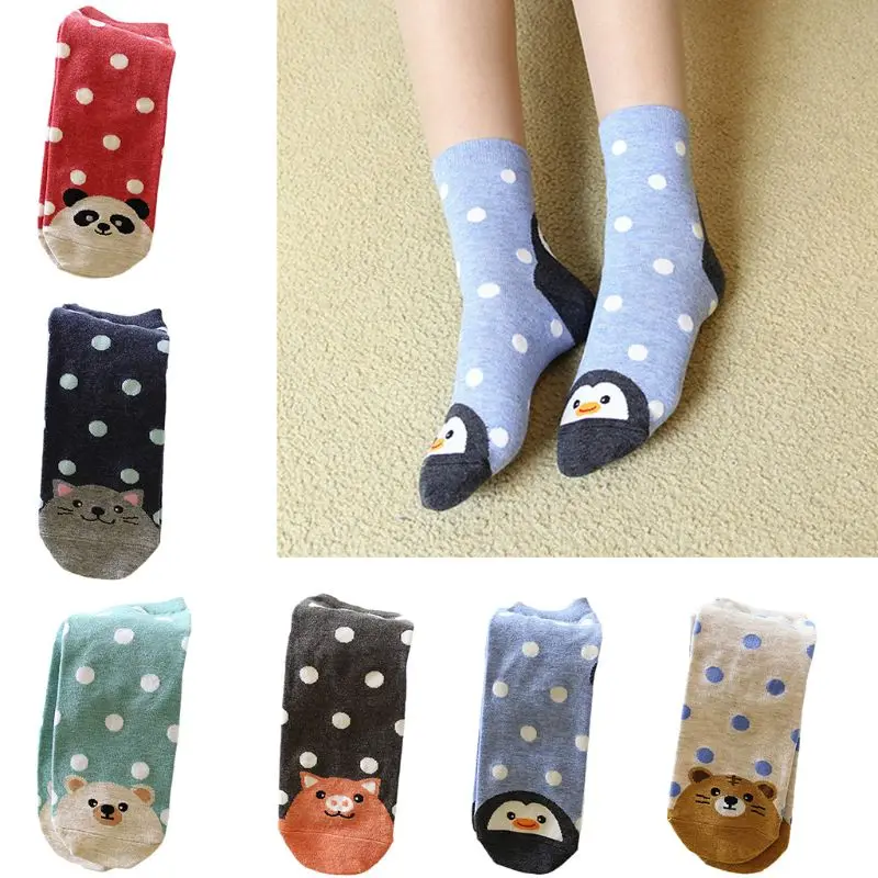 Japanese Women Spring Cartoon Animal Cotton Crew Socks Kawaii Polka Dot Panda Tiger Penguin Pig Cat Funny Hosiery Gifts
Japanese Women Spring Cartoon Animal Cotton Crew Socks Kawaii Polka Dot Panda Tiger Penguin Pig Cat Funny Hosiery Gifts
