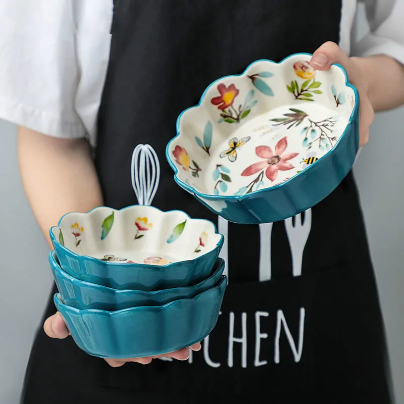 1pcs Kinglang Japanese Tableware Hand-painted Ceramic Small Bowl Creative Ceramic Bowl Fruit Salad Bowl
1pcs Kinglang Japanese Tableware Hand-painted Ceramic Small Bowl Creative Ceramic Bowl Fruit Salad Bowl