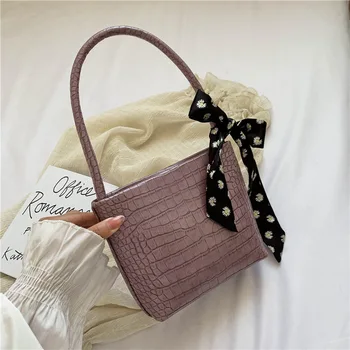 Vintage Ribbon Stone Pattern Baguette Bags for Women 2020 PU Leather Shoulder Bag Sac A Main Femme Handbags Women Designer Bag 
Vintage Ribbon Stone Pattern Baguette Bags for Women 2020 PU Leather Shoulder Bag Sac A Main Femme Handbags Women Designer Bag