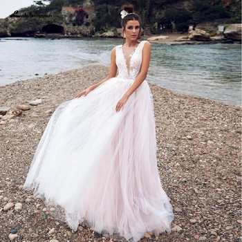 Lakshmigown Elegant Backless Beach Wedding Dress 2020 Blush Pink Tulle Mariage Bridal Dress Vestaglia Sposa Fast Shipping
Lakshmigown Elegant Backless Beach Wedding Dress 2020 Blush Pink Tulle Mariage Bridal Dress Vestaglia Sposa Fast Shipping