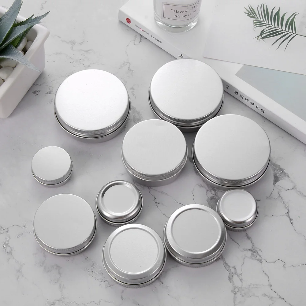 1PC Reusable Round Upper Screw Mouth Empty Aluminium Bottles Oil Wax Box Cosmetic Pot Jar Tin Container Storage Accessory
1PC Reusable Round Upper Screw Mouth Empty Aluminium Bottles Oil Wax Box Cosmetic Pot Jar Tin Container Storage Accessory
