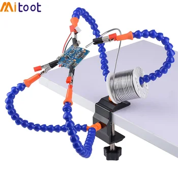 Helping Hands Third Hand Soldering Tool 2 Flexible Arms 4 Arm Soldering Station With Swiveling Alligator Clip for RC Drone Car
Helping Hands Third Hand Soldering Tool 2 Flexible Arms 4 Arm Soldering Station With Swiveling Alligator Clip for RC Drone Car
