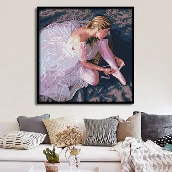 Joy Sunday Cross Stitch Kit Oil Painting Dance Girl Ballerina Needlework Embroidery Character Pattern Home Decoration Painting
Joy Sunday Cross Stitch Kit Oil Painting Dance Girl Ballerina Needlework Embroidery Character Pattern Home Decoration Painting