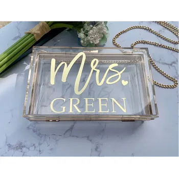 Future Mrs Clear Clutches custom Acrylic Bags Clutch box bridesmaid gift Evening Handbags bride to be Purses bride Shoulder Bags
Future Mrs Clear Clutches custom Acrylic Bags Clutch box bridesmaid gift Evening Handbags bride to be Purses bride Shoulder Bags