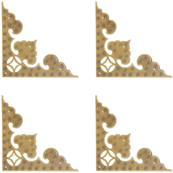 4 Pieces of Antique Brass Hollow Pattern Corner Protector Desk Edge Wooden Jewelry Gift Box Corner Protector 
4 Pieces of Antique Brass Hollow Pattern Corner Protector Desk Edge Wooden Jewelry Gift Box Corner Protector