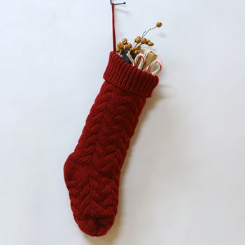 1pc 18" (46cm ) Large Size Cable Knit Knitted Christmas Xmas Stockings Stocking Decorations New Year Gifts
1pc 18" (46cm ) Large Size Cable Knit Knitted Christmas Xmas Stockings Stocking Decorations New Year Gifts