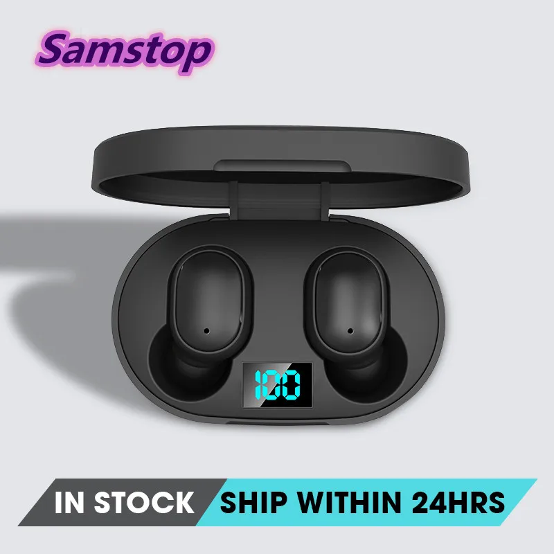 

TWS Bluetooth Earphone 5.0 True Wireless Headphones With Mic Handsfree AI Control For xiaomi Redmi Earphone Stereo Headset