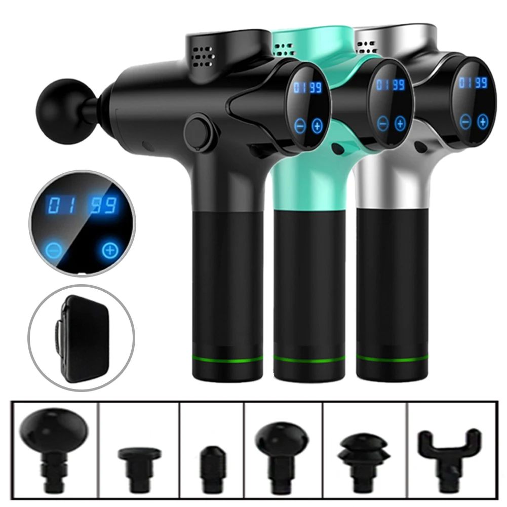 Touch screen Electronic Deep Muscle Massage Gun (use 9 minute=Massage 2 hour) Body Pain Relief Massage Device fitness yoga Relax
Touch screen Electronic Deep Muscle Massage Gun (use 9 minute=Massage 2 hour) Body Pain Relief Massage Device fitness yoga Relax