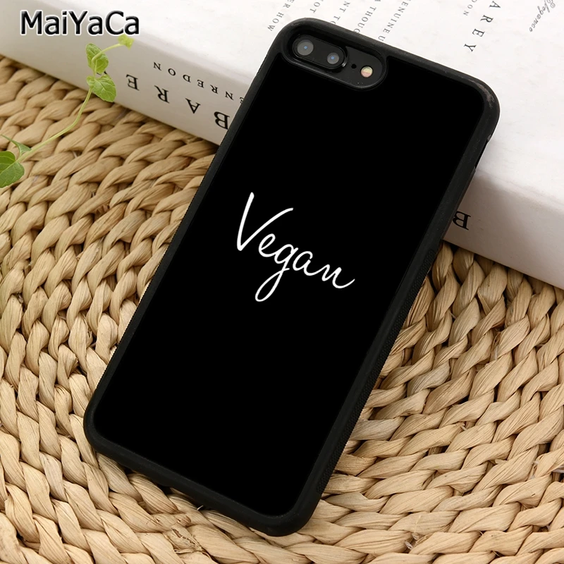 MaiYaCa вегетарианский чехол для телефона iPhone X XR XS 11 12 Pro MAX 5 6 S 7 8 Plus Samsung Galaxy S5 S6 S7edge S8 S9