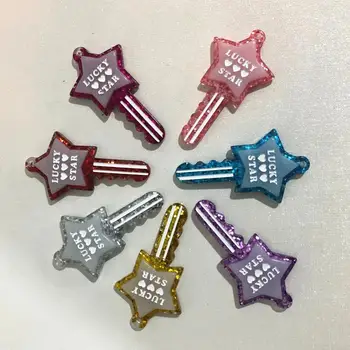 20/50pcs Bling Sparkling Glitter Lucky Star Key Resin Charm Pendants For key Chain Diy Craft Making
20/50pcs Bling Sparkling Glitter Lucky Star Key Resin Charm Pendants For key Chain Diy Craft Making