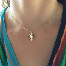 Bohemia Style Creativity Exquisite Eight-Pointed Star Moonlight Gem Gold And Silver Color Pendant Necklace Fashion Woman Jewelry
Bohemia Style Creativity Exquisite Eight-Pointed Star Moonlight Gem Gold And Silver Color Pendant Necklace Fashion Woman Jewelry