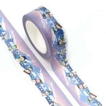 10pcs/lot Decorative Snowman Snow mountain Christmas Washi Tapes DIY Craft Scrapbooking Stickers Masking Tape Kawaii Papeleria 
10pcs/lot Decorative Snowman Snow mountain Christmas Washi Tapes DIY Craft Scrapbooking Stickers Masking Tape Kawaii Papeleria