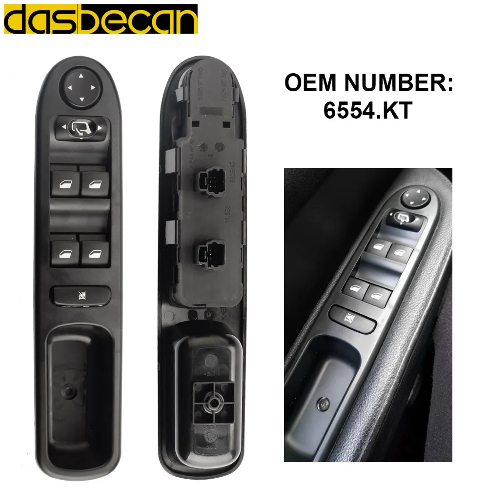Dasbecan Auto Window Control Riser Car Driver Side Electric Window Switch 6554.KT for Peugeot 307 307CC 307SW 2003-2014 6554KT
Dasbecan Auto Window Control Riser Car Driver Side Electric Window Switch 6554.KT for Peugeot 307 307CC 307SW 2003-2014 6554KT