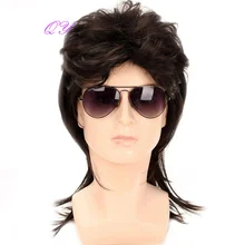Black Curly With Bangs Synthetic Men Wig Medium Length High Quality Male Cosplay Natural Dark Hair
Black Curly With Bangs Synthetic Men Wig Medium Length High Quality Male Cosplay Natural Dark Hair