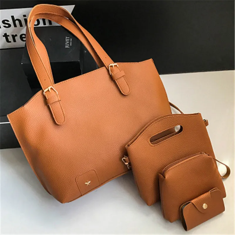 2019 New Style WOMEN'S Bag Fashion Four-piece Set Different Size Bags Simple One-Shoulder Handbag
2019 New Style WOMEN'S Bag Fashion Four-piece Set Different Size Bags Simple One-Shoulder Handbag