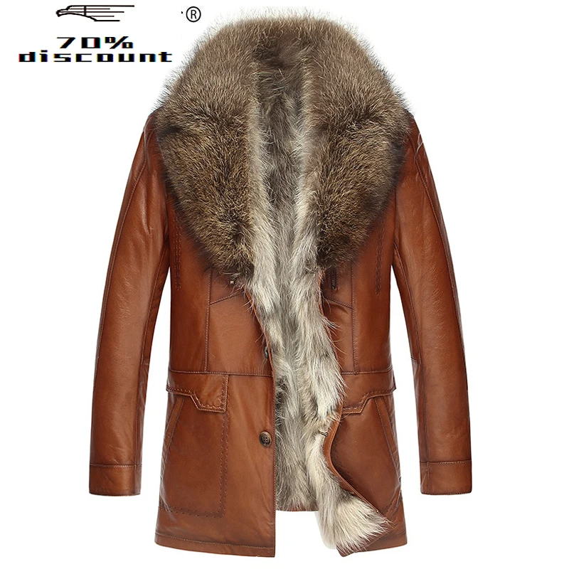 Leather Jacket Winter Jacket Men Natural Raccoon Fur Coat Men Genuine Sheepskin Luxury Jackets Chaqueta LSY069325 MY2363
Leather Jacket Winter Jacket Men Natural Raccoon Fur Coat Men Genuine Sheepskin Luxury Jackets Chaqueta LSY069325 MY2363