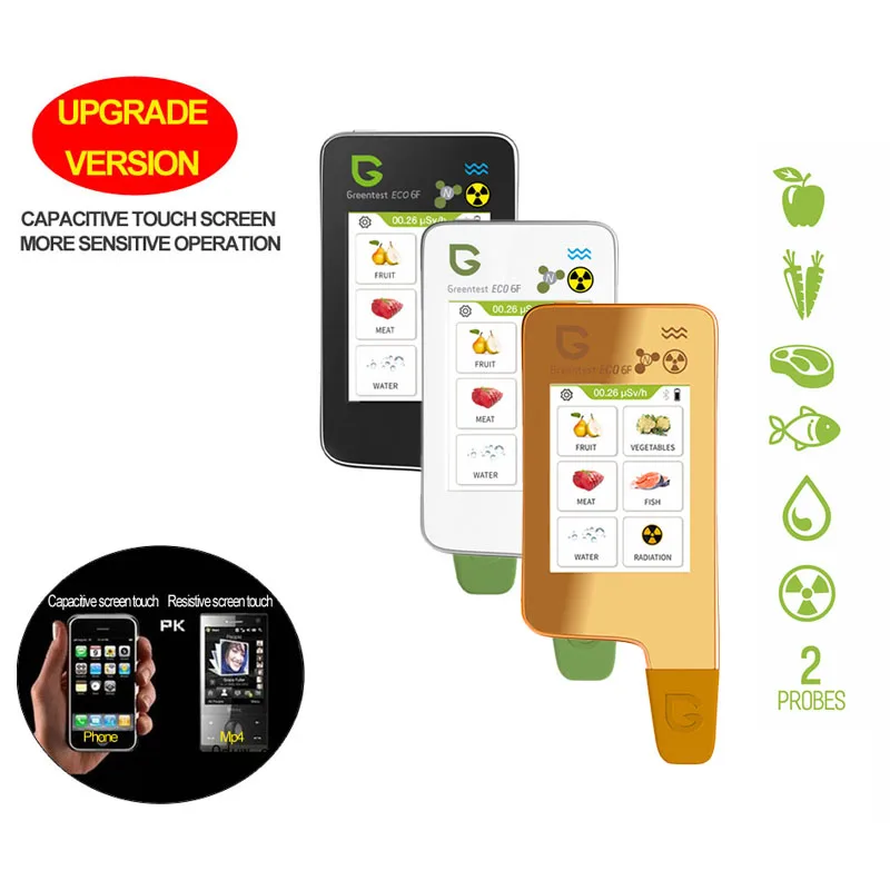 Greentest ECO-6F Digital Food Nitrate Tester Concentration Meter Analyzer Fruit /Vegetable/Meat/Fish/Water Hardness/Radiations
Greentest ECO-6F Digital Food Nitrate Tester Concentration Meter Analyzer Fruit /Vegetable/Meat/Fish/Water Hardness/Radiations