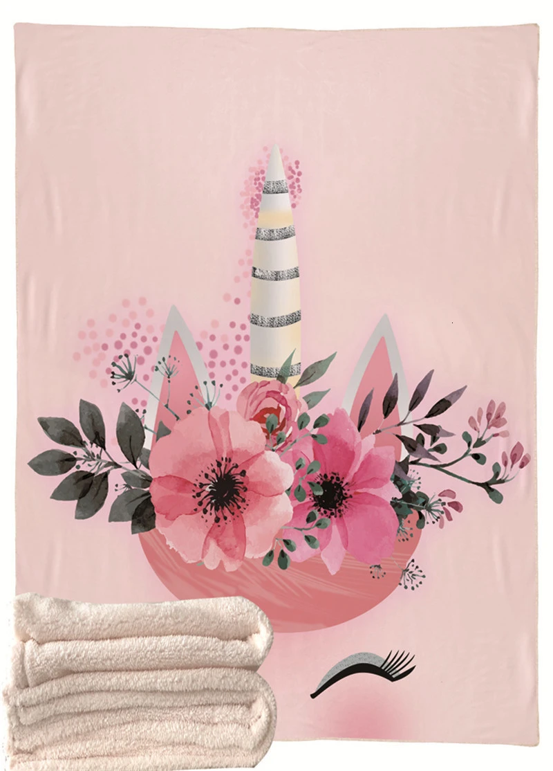 Unicorn Fluffy Throw Blankets Unicorn Fluffy Throw Blankets