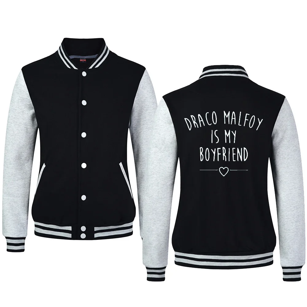 2021 new unisex Draco Malfoy is My Boyfriend letter print Warm cotton Long sleeves thick Baseball Uniform Coat dropshipping
2021 new unisex Draco Malfoy is My Boyfriend letter print Warm cotton Long sleeves thick Baseball Uniform Coat dropshipping
