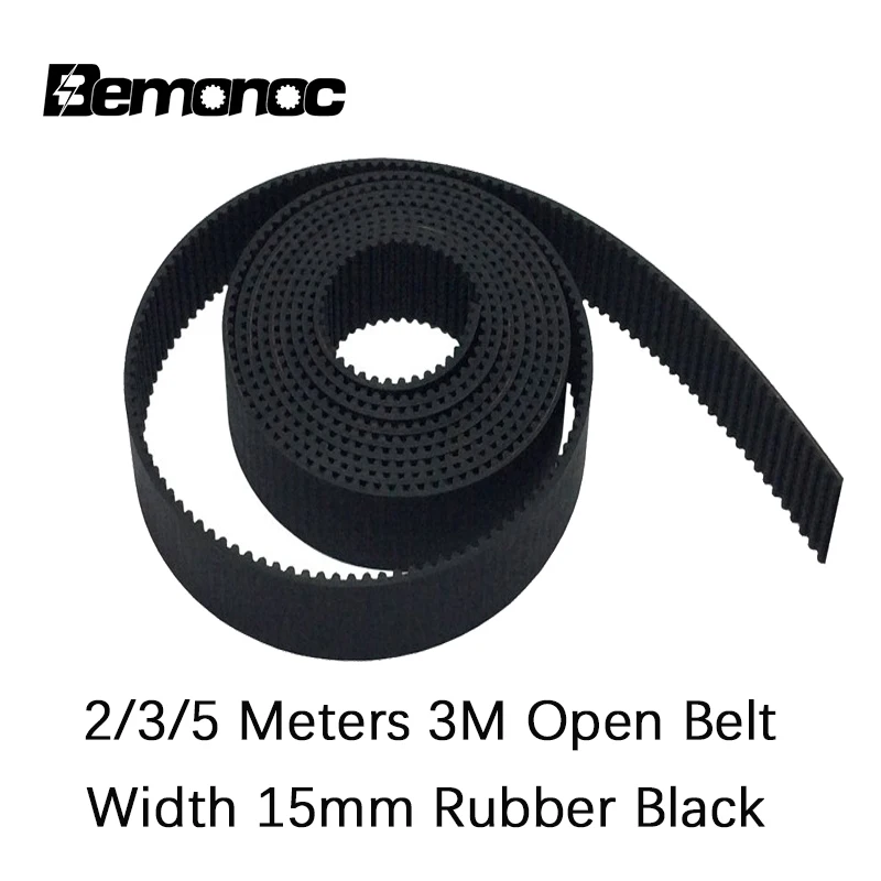 Bemonoc 2/3/5Meter Arc Tooth HTD 3M Open Synchronous belt Width 15mm Rubber fiberglass Neoprene HTD3M pulley Laser Engraving CNC
Bemonoc 2/3/5Meter Arc Tooth HTD 3M Open Synchronous belt Width 15mm Rubber fiberglass Neoprene HTD3M pulley Laser Engraving CNC