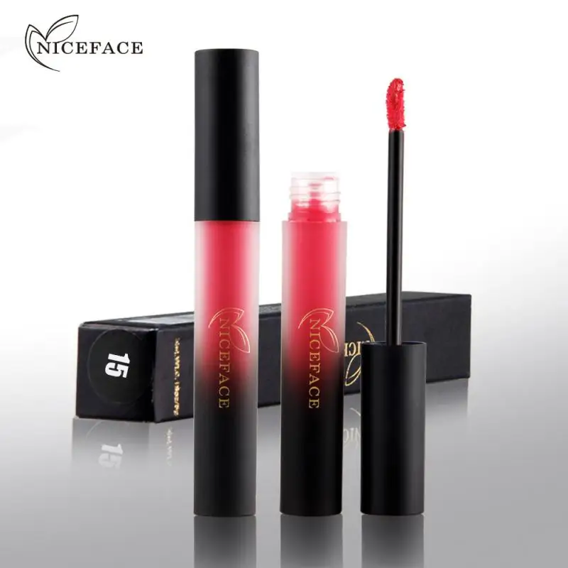 NICEFACE 18 Color Lip Gloss Matte Non-stick Cups Do Not Fade Liquid Lipstick Makeup Velvet Nude Lip Stick Moisturizer Sexy Lip
NICEFACE 18 Color Lip Gloss Matte Non-stick Cups Do Not Fade Liquid Lipstick Makeup Velvet Nude Lip Stick Moisturizer Sexy Lip