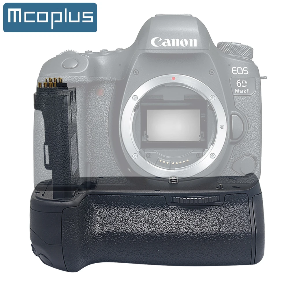 

Mcoplus BG-6DII Vertical Battery Grip Holder for Canon EOS 6D Mark II 6D II 6D2 work with LP-E6 Battery / Replacement as BG-E21