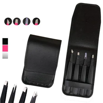 4 Sets Of Hot Eyebrow Tweezers Stainless Steel Pointed / Tilted Pointed / Flat Hair Removal Makeup Kit
4 Sets Of Hot Eyebrow Tweezers Stainless Steel Pointed / Tilted Pointed / Flat Hair Removal Makeup Kit