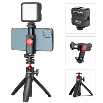 Adapter 360 Rotation Phone Holder with Cold Shoe with Mini LED Video Light and Extendable Tripod For Smartphone
Adapter 360 Rotation Phone Holder with Cold Shoe with Mini LED Video Light and Extendable Tripod For Smartphone