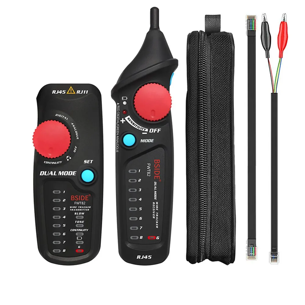 JUNEJOUR Network Cable Tracker Tester BSIDE FWT82 81 RJ45 RJ11 Telephone Wire Toner Ethernet LAN Tracer Detector Line
JUNEJOUR Network Cable Tracker Tester BSIDE FWT82 81 RJ45 RJ11 Telephone Wire Toner Ethernet LAN Tracer Detector Line