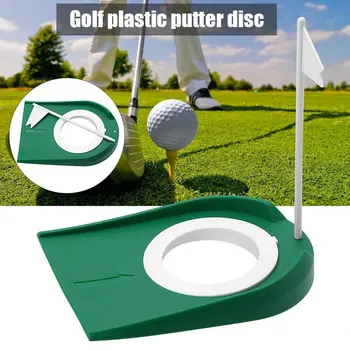 Golf Putting Cup Mat Green Practice Putting Hole Training Aids with Adjustable Hole White Flag for Indoor Outdoor Accessories 
Golf Putting Cup Mat Green Practice Putting Hole Training Aids with Adjustable Hole White Flag for Indoor Outdoor Accessories