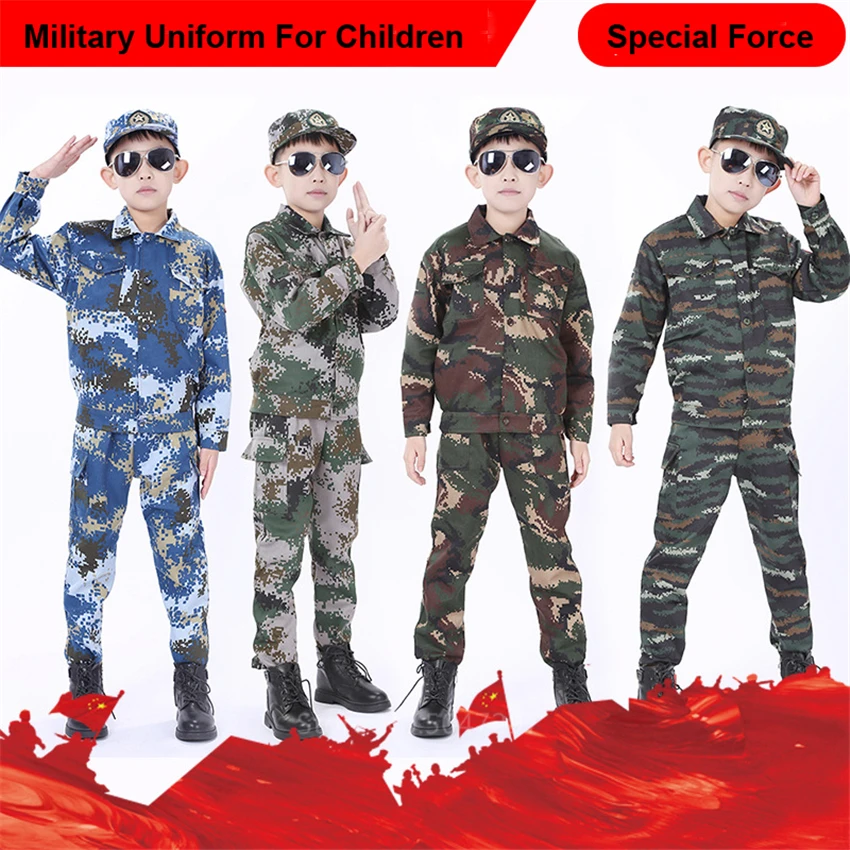 Military Uniform for Children Camp Scout Special Force Cosplay Kids Soldier Army Suit Tactical Halloween Costume Fancy Carnival
Military Uniform for Children Camp Scout Special Force Cosplay Kids Soldier Army Suit Tactical Halloween Costume Fancy Carnival