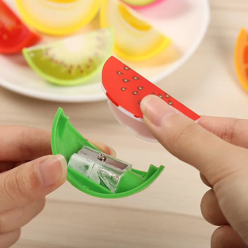 Cartoon fruit pencil sharpener manual single hole pencil sharpener primary school student stationery pencil sharpener
Cartoon fruit pencil sharpener manual single hole pencil sharpener primary school student stationery pencil sharpener