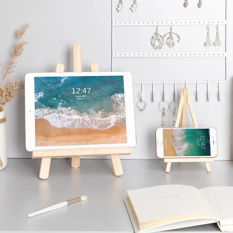 MINKYS Foldable Desktop Wooden Holder For iPad Mobile Phone Tablet PC Stand Holder Book Holder Mini Easel
MINKYS Foldable Desktop Wooden Holder For iPad Mobile Phone Tablet PC Stand Holder Book Holder Mini Easel