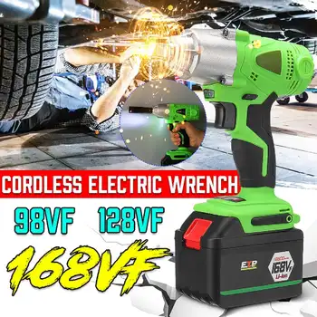 98/128/168VF Electric Cordless Impact Wrench 280Nm DIY Electric Wrench Ajustable Speed Brushless Motor With Rechargeable Battery
98/128/168VF Electric Cordless Impact Wrench 280Nm DIY Electric Wrench Ajustable Speed Brushless Motor With Rechargeable Battery