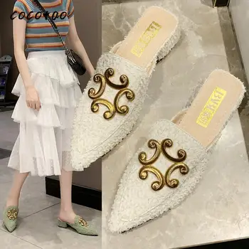 2020 Spring And Autumn New Pointed Mule Shoes Thick Heel Mid-heel Outdoor Baotou Lazy Half-drag Female Chic Sandals Tide
2020 Spring And Autumn New Pointed Mule Shoes Thick Heel Mid-heel Outdoor Baotou Lazy Half-drag Female Chic Sandals Tide