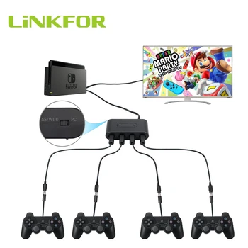 LiNKFOR GameCube Controller Adapter and 4 Packs 6ft long Replacement Extension Cable Gamecube adapter Cable for Wii U
LiNKFOR GameCube Controller Adapter and 4 Packs 6ft long Replacement Extension Cable Gamecube adapter Cable for Wii U